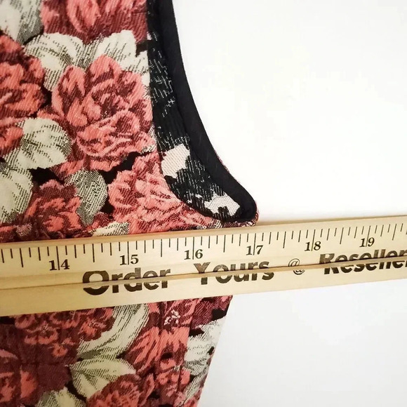 Sandro Edwige Mini Dress Womens Size 2 Rose White Floral Print Ruffled Collar - Picture 14 of 16